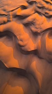 Preview wallpaper sand, desert, dunes, wavy, shadow