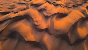 Preview wallpaper sand, desert, dunes, wavy, shadow