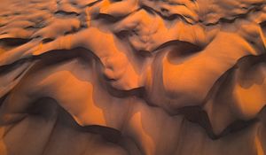 Preview wallpaper sand, desert, dunes, wavy, shadow