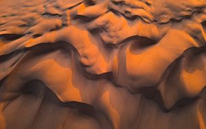 Preview wallpaper sand, desert, dunes, wavy, shadow