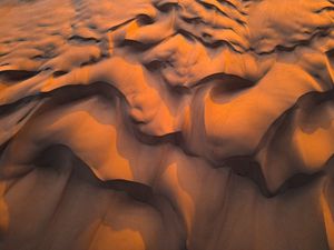 Preview wallpaper sand, desert, dunes, wavy, shadow