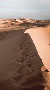 Preview wallpaper sand, desert, dunes, sky