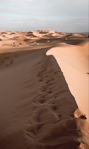 Preview wallpaper sand, desert, dunes, sky