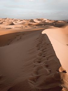 Preview wallpaper sand, desert, dunes, sky