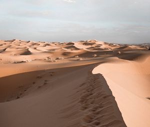 Preview wallpaper sand, desert, dunes, sky