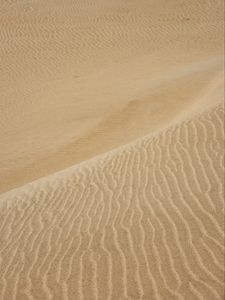 Preview wallpaper sand, desert, dunes, waves, trace