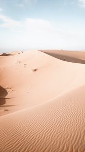 Preview wallpaper sand, desert, hills, sky