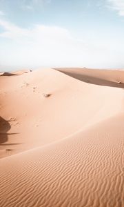 Preview wallpaper sand, desert, hills, sky