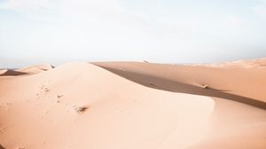 Preview wallpaper sand, desert, hills, sky