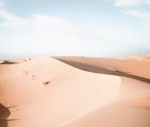 Preview wallpaper sand, desert, hills, sky