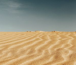 Preview wallpaper sand, desert, horizon, sky