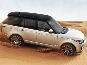 Preview wallpaper sand, desert, land rover