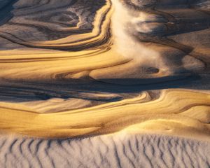 Preview wallpaper sand, desert, relief, lines
