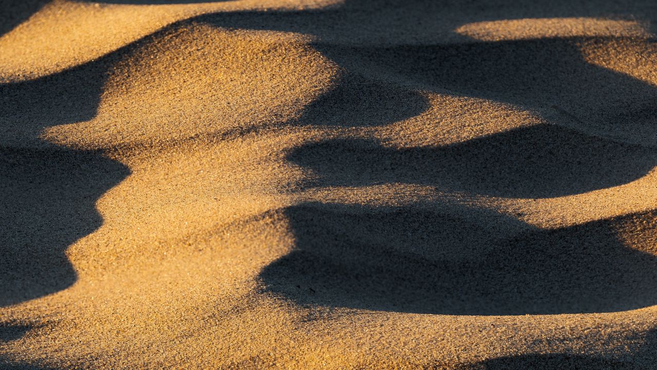 Wallpaper sand, desert, sandy, shadow, texture