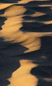 Preview wallpaper sand, desert, sandy, shadow, texture