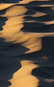 Preview wallpaper sand, desert, sandy, shadow, texture