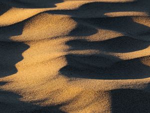 Preview wallpaper sand, desert, sandy, shadow, texture