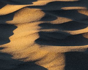 Preview wallpaper sand, desert, sandy, shadow, texture