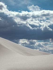 Preview wallpaper sand, desert, sky, clouds