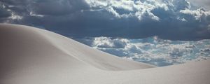 Preview wallpaper sand, desert, sky, clouds