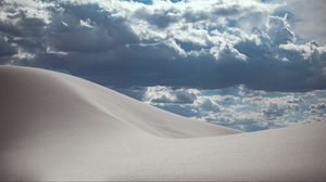 Preview wallpaper sand, desert, sky, clouds
