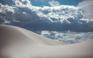 Preview wallpaper sand, desert, sky, clouds