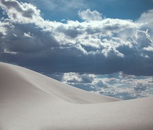 Preview wallpaper sand, desert, sky, clouds