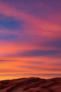 Preview wallpaper sand, desert, sunset, sky