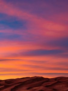 Preview wallpaper sand, desert, sunset, sky