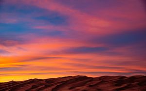 Preview wallpaper sand, desert, sunset, sky