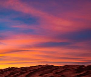 Preview wallpaper sand, desert, sunset, sky