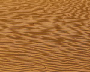 Preview wallpaper sand, desert, surface, waves, texture, brown