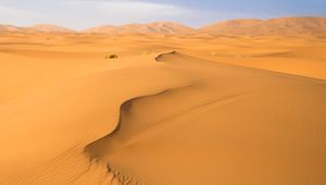 Preview wallpaper sand, desert, traces, hills, dunes