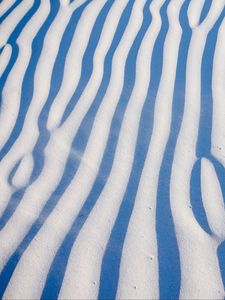 Preview wallpaper sand, desert, traces, waves, stripes, lines