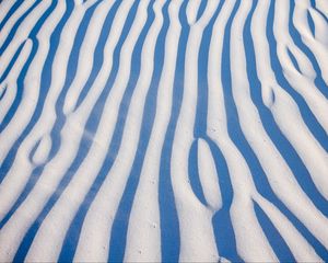Preview wallpaper sand, desert, traces, waves, stripes, lines