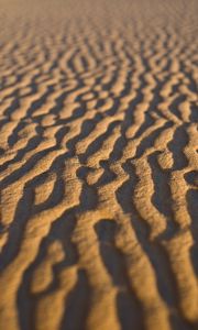 Preview wallpaper sand, desert, wavy, texture
