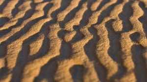 Preview wallpaper sand, desert, wavy, texture