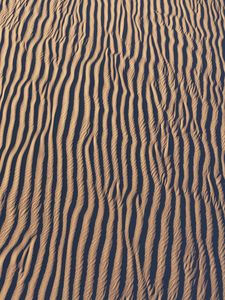 Preview wallpaper sand, desert, wavy, waves, texture