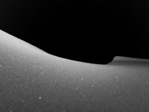 Preview wallpaper sand, dunes, bw, glitter