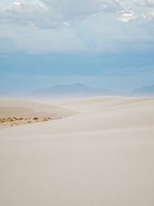 Preview wallpaper sand, dunes, desert, dust, sky