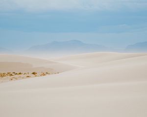 Preview wallpaper sand, dunes, desert, dust, sky