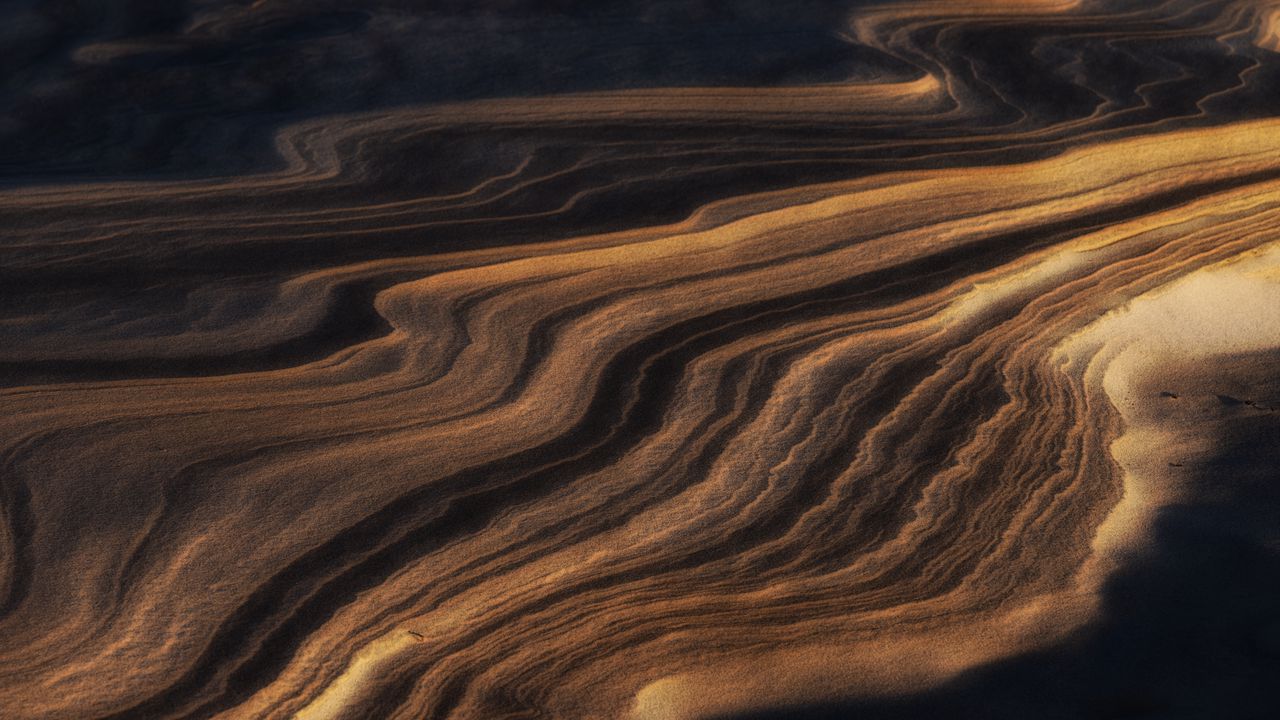 Wallpaper sand, dunes, relief, dark, nature