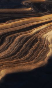 Preview wallpaper sand, dunes, relief, dark, nature