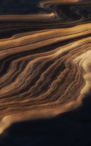 Preview wallpaper sand, dunes, relief, dark, nature