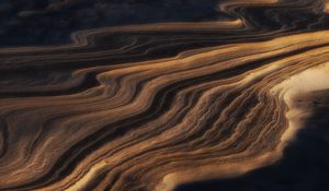 Preview wallpaper sand, dunes, relief, dark, nature