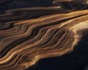 Preview wallpaper sand, dunes, relief, dark, nature