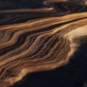 Preview wallpaper sand, dunes, relief, dark, nature