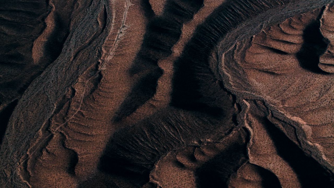 Wallpaper sand, dunes, relief, dark