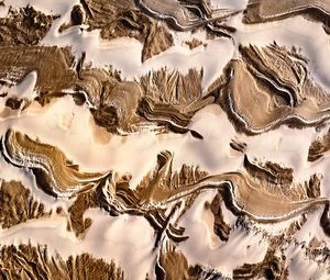 Preview wallpaper sand, dunes, stones, textures, nature