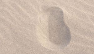 Preview wallpaper sand, footprints, beach